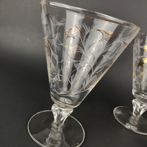 Libby Royal Fern Water Goblets | Set of 4 - Picture 5 of 9